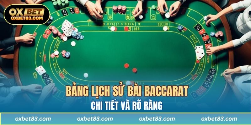 Bảng lịch sử bài Baccarat chi tiết và rõ ràng