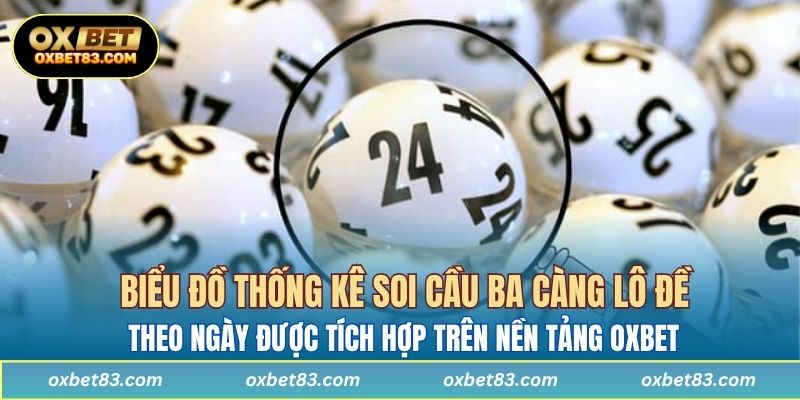 Biểu đồ thống kê soi cầu ba càng lô đề theo ngày được tích hợp trên nền tảng OXBET